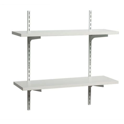 metal brackets for shelves white|white standards and shelf brackets.